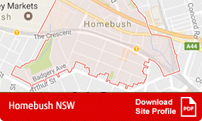 Site profile Homebush Site profile Homebush