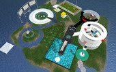 Second Life 第二人生游戏平台上富士通的虚拟展厅