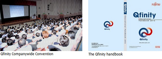 Picture: Qfinity Companywide Convention and The Qfinity handbook Picture: Qfinity Companywide Convention and The Qfinity handbook
