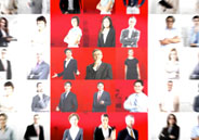 Tiled style collage of people Tiled style collage of people