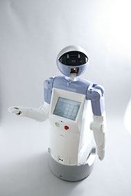 enon, Fujitsu's new service robot (Color shown: Lavender Blue)