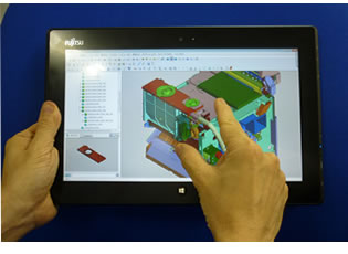 Figure 3. Touchscreen functionality