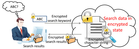 Figure 1. Private data search in the cloud