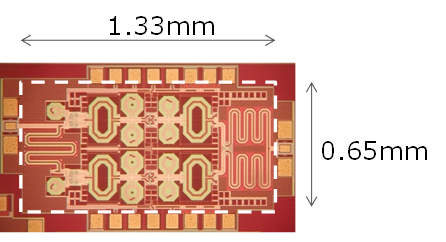Figure 5: Picture of the newly developed phase shifter chip