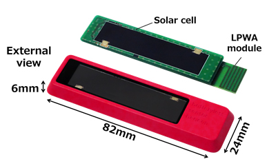 Figure 1: Tested sensor device supporting LPWA