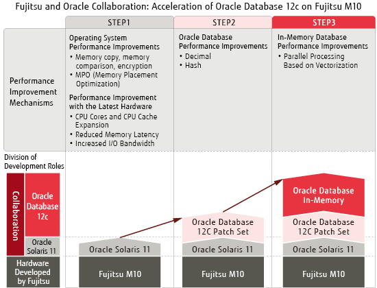 Activities between Fujitsu and Oracle about acceleration of Fujitsu M10 and Oracle Database 12c