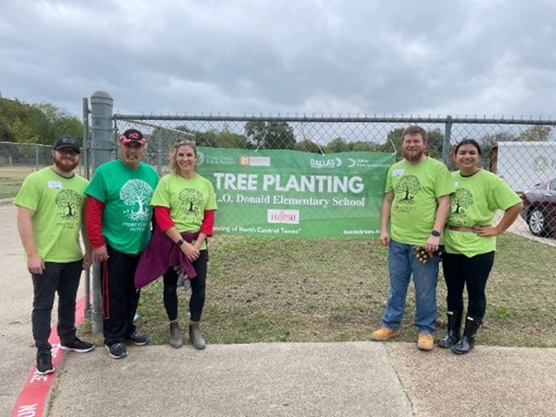 Fujitsu employees participated in tree planting activity