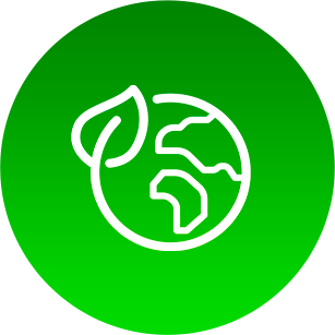 Icon showing sustainability goals