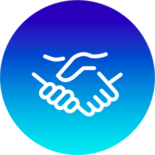 Icon showing Strategic partnership