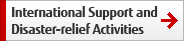 International Support and Disaster-relief Activities International Support and Disaster-relief Activities