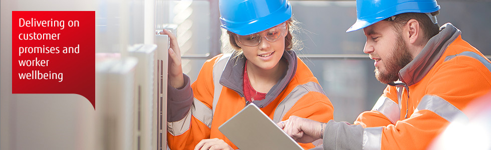 Delivering on customer promises and worker wellbeing Delivering on customer promises and worker wellbeing
