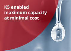 K5 enabled maximum capacity at minimal cost K5 enabled maximum capacity at minimal cost