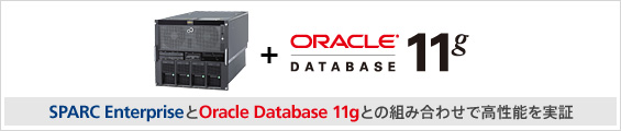 SPARC EnterpriseとOracle® Database 11gとの組み合わせで高性能を優れた親和性・性能・信頼性を実証