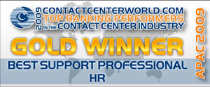 The 2009 Contact Center World Awards Regional Winner