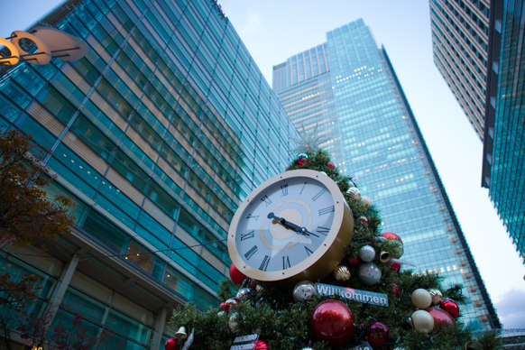 クリスマスモードの東京ミッドタウン