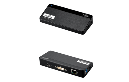 USB Port Replicator PR7.1 - front and rear view