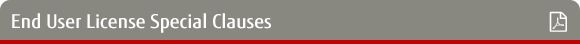 End User Licence Special Clauses End User Licence Special Clauses
