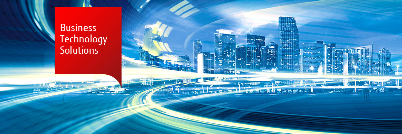 Abstract illustration of an urban highway into a modern city, speed motion with colorful light trails.