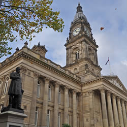 Photograph of Bolton Town Hall Photograph of Bolton Town Hall