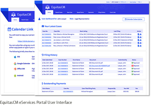 eService portal features eService portal features