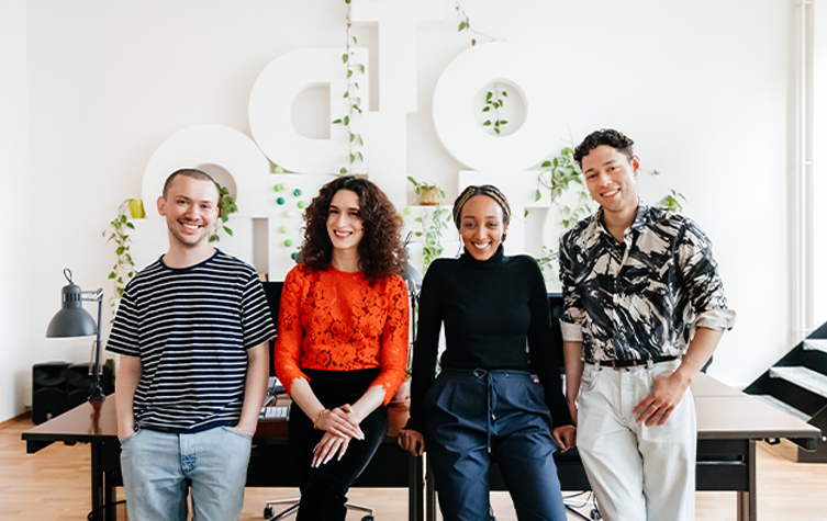 Diverse group of young people