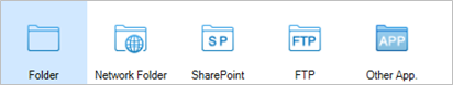 Various destinations for backend operations Various destinations for backend operations