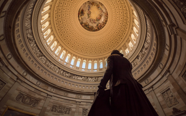 Building with high, domed ceiling