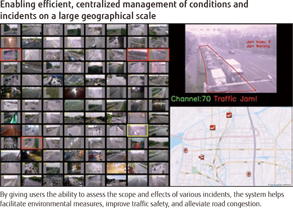 Enabling efficient, centralized management of conditions and incidents on a large geographical scale