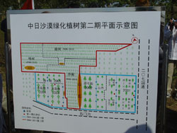 中日沙漠绿化植树第二期平面图