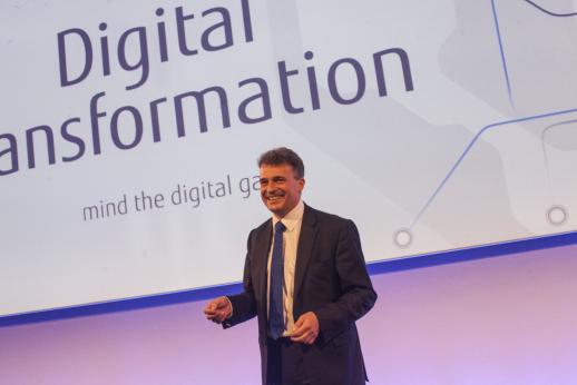 Mike Nelson, Vice President der Fujitsu-Tochter PFU (EMEA) Limited, betonte die  Chancen der Digitalen Transformation.