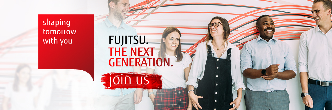 Banner Duale Studiengänge und Ausbildung bei Fujitsu 2020