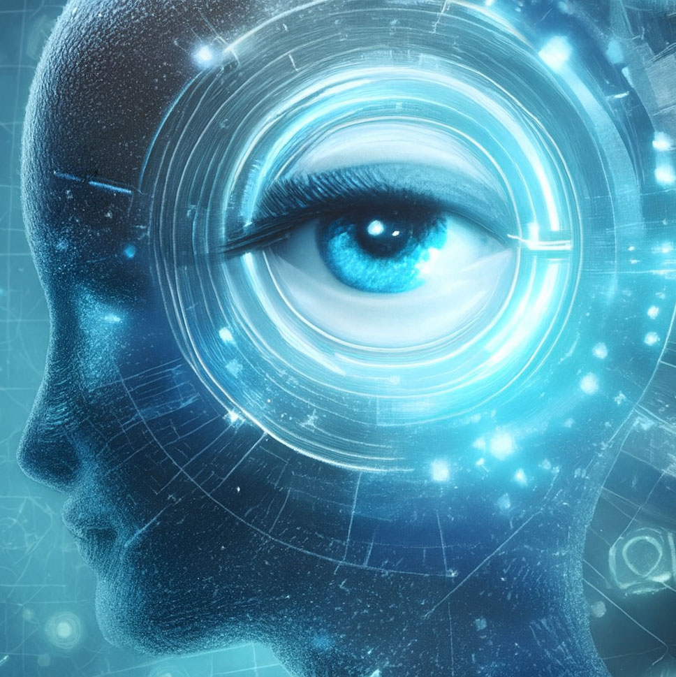 Futuristic-digital-artwork-of-a-human-profile-with-a-large-blue-eye-surrounded-by-glowing-circuitry-and-patterns