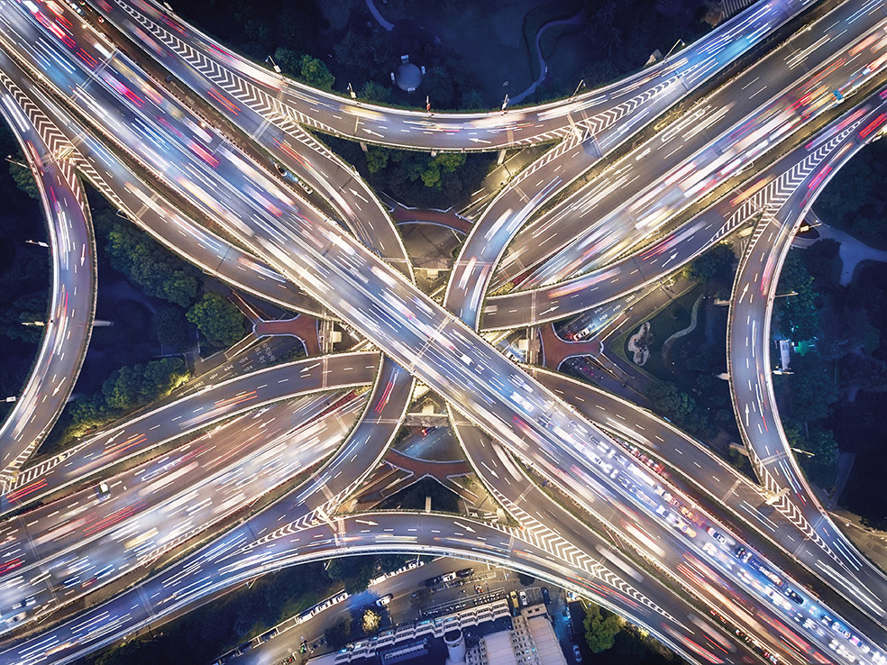 Highway by night