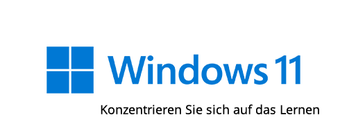 Windows 11 Pro with tagline Lernen