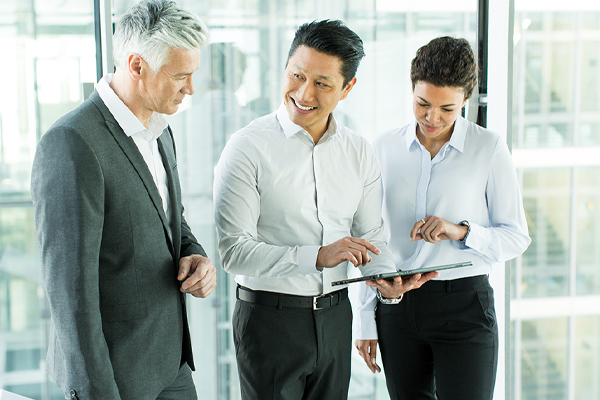Business People with Tablet