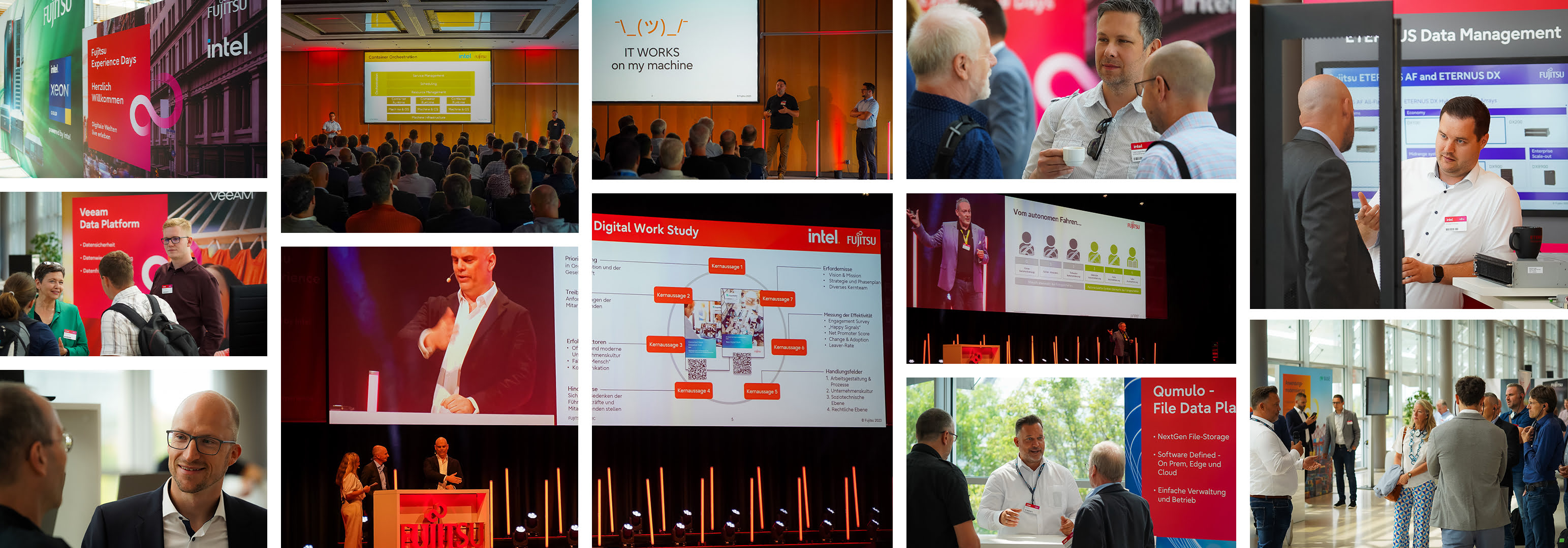 collage fujitsu experience days in leipzig