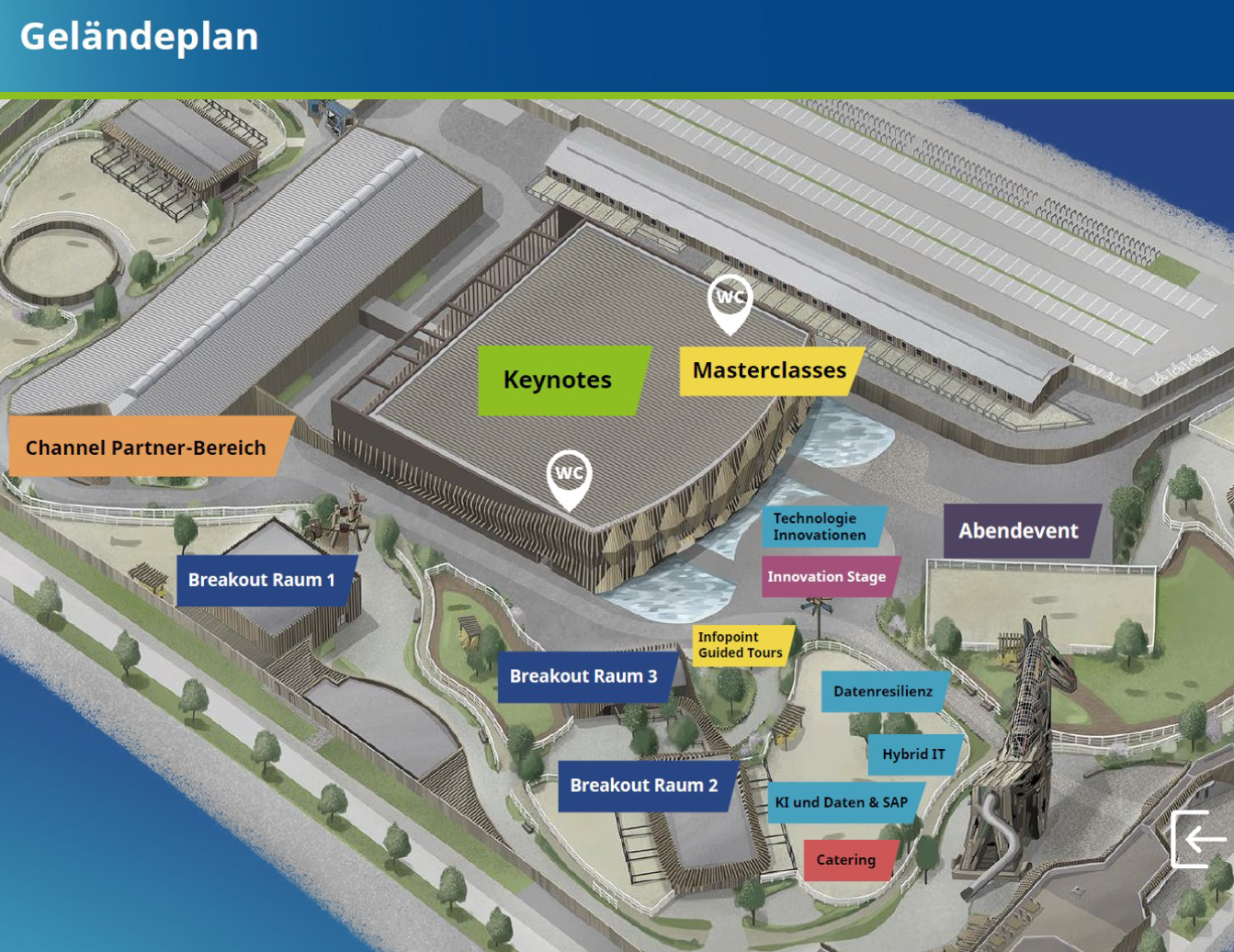 Geländeplan Showpalast München