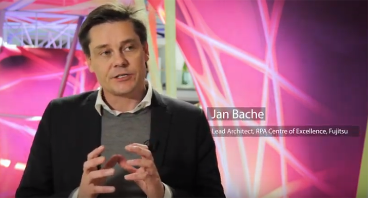 Video still: Jan Bache talks about process automation in financial services