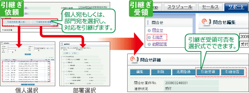 引継ぎ機能画面キャプチャーイメージ