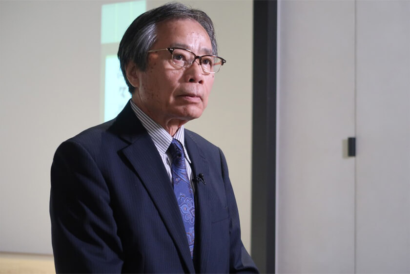 Photo : Dr. Setsuo Arikawa, chairperson of the board of theOpen University of Japan and professor emeritus at Kyushu University
