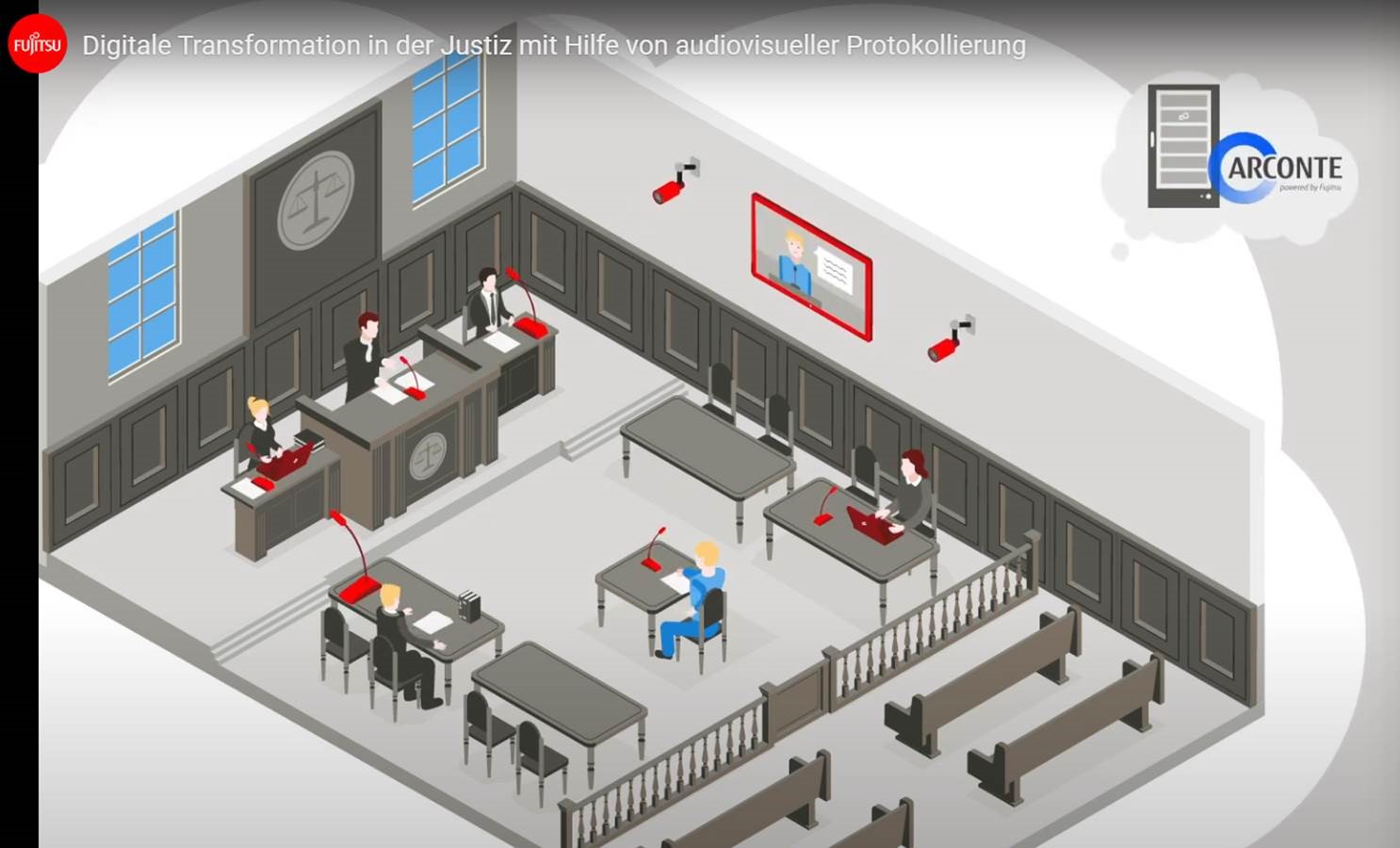 Main visual : Fujitsu helps bring the eCourtroom of the future to Cologne