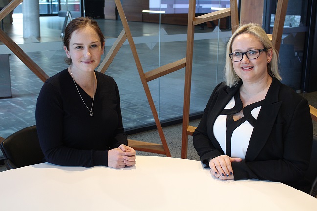 Photo : Pictured:Erin Ireland and Chiara Charlton.