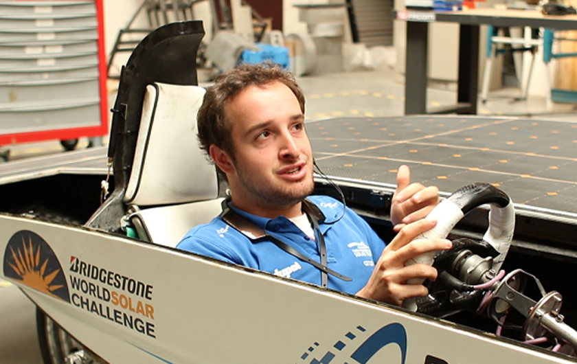 Main visual : Fujitsu ensures Belgian Solar Team’s wellbeing during Bridgestone World Solar Challenge