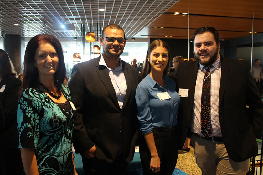 Photo : Pictured above L-R: Dr Leanne Holt, Director of Indigenous Strategy & Policy, Macquarie University, Dr Todd Phillips, Workforce Development Coordinator, Walanga Muru (Macquarie University Indigenous Unit), Monique Shipp, People & Culture, Bawurra Foundation and Jesse Slok, Co-founder & MD, Bawurra Foundation.