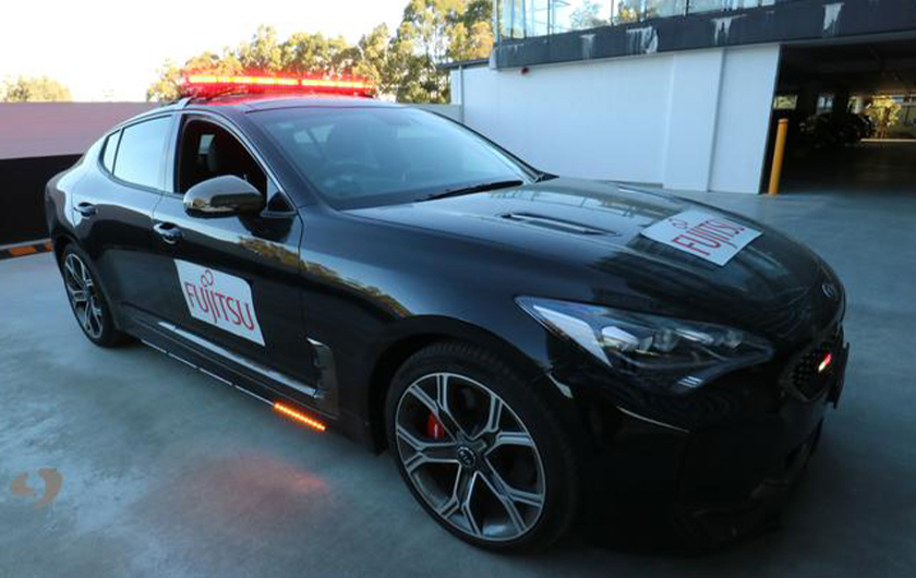 Main visual : Fujitsu’s artificial intelligence makes police cars smarter, and safer