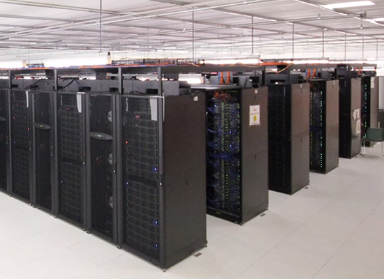 Photo : The NCI supercomputer constructed in 2012 and housed at the Australian National University