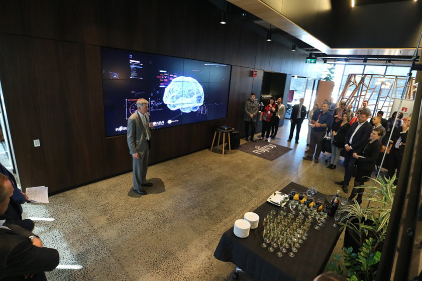 Photo : Professor Patrick McNeil, Deputy Vice-Chancellor Medicine and Health, Macquarie University, addresses the audience at the launch event in Sydney.