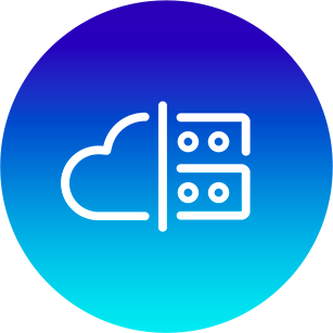 Icon showing cloud service