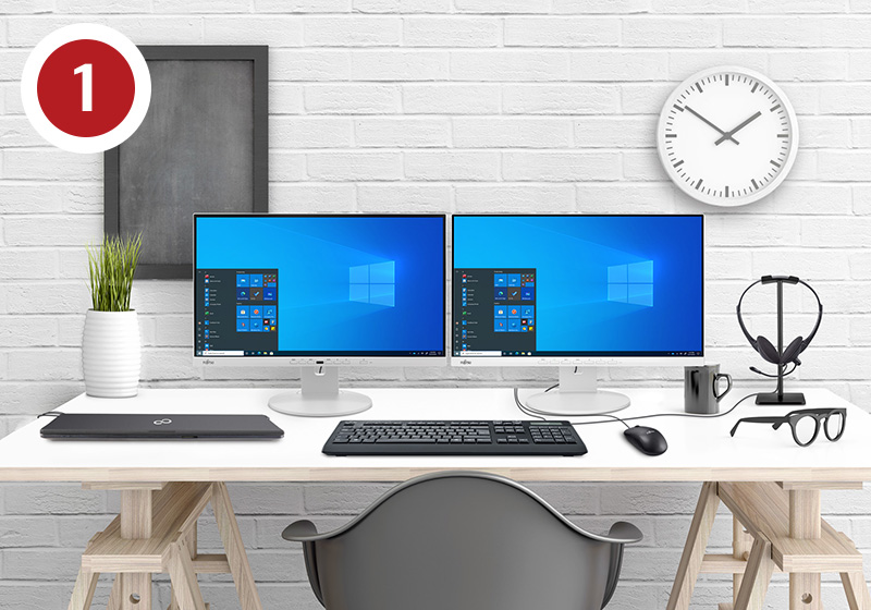 Homeoffice Bundle 01 with background