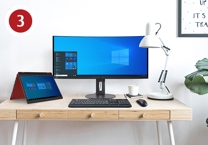 Homeoffice Bundle 03 with background